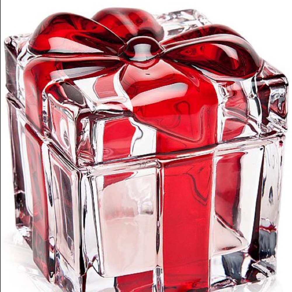 Glass Xmas “Present Box” - treasure keeper